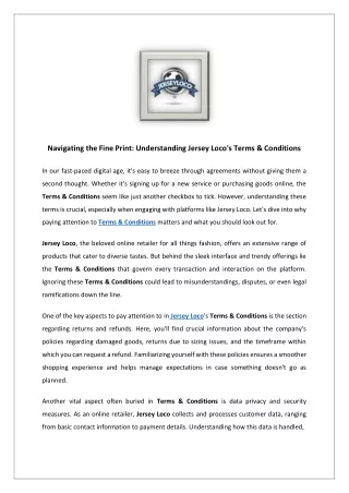 navigating the fine print understanding jersey