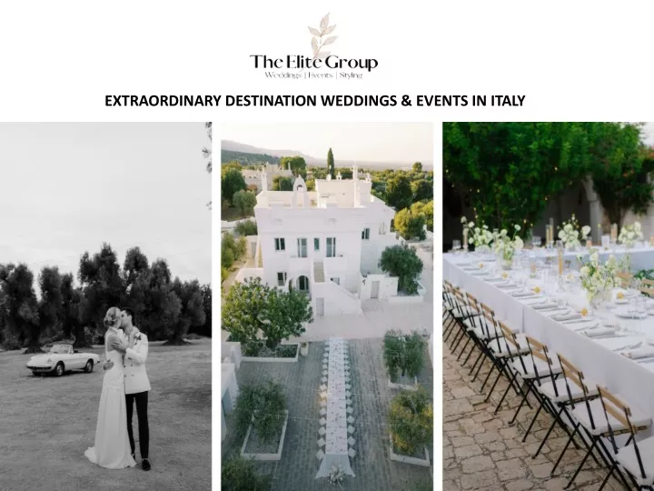 extraordinary destination weddings events in italy