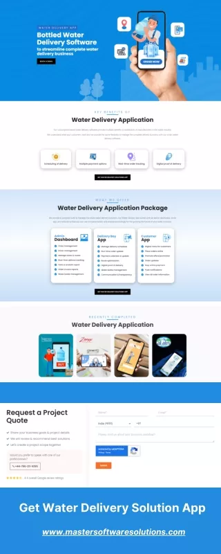 get water delivery solution app