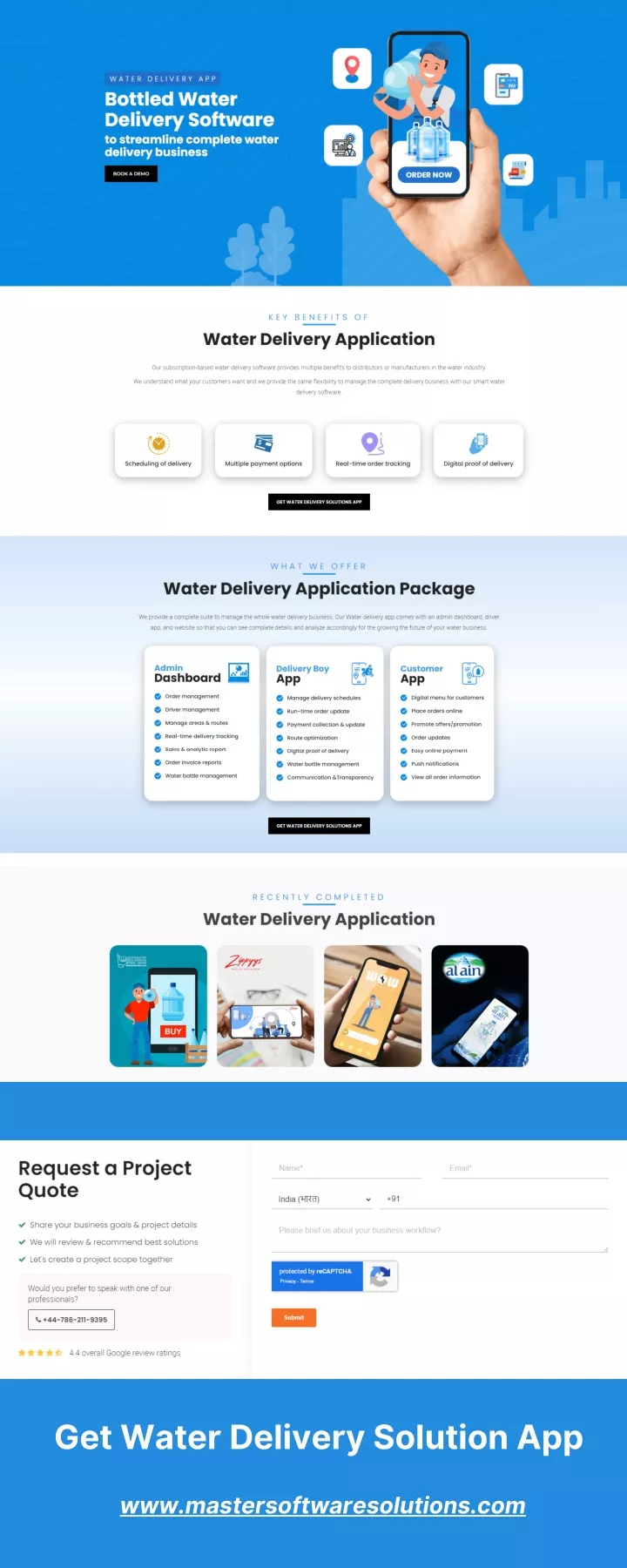 get water delivery solution app
