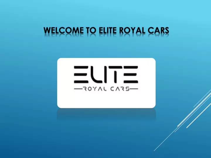 welcome to elite royal cars