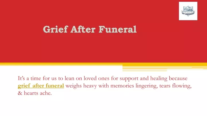 grief after funeral