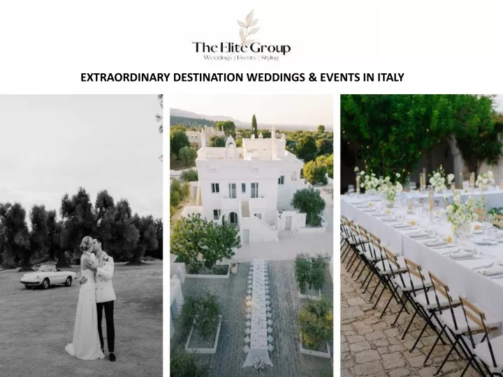 extraordinary destination weddings events in italy