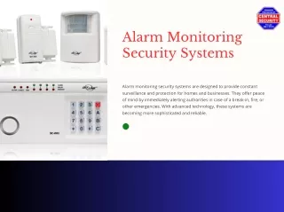 Safe And Sound Elevating Home Security With Advanced Alarm Monitoring Systems