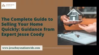 The Complete Guide to Selling Your Home Quickly Guidance from Professional Jess