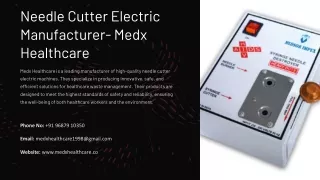 Needle Cutter Electric Manufacturer, Best Needle Cutter Electric Manufacturer