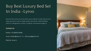 Buy Best Luxury Bed Set In India, Best Luxury Bed Set In India