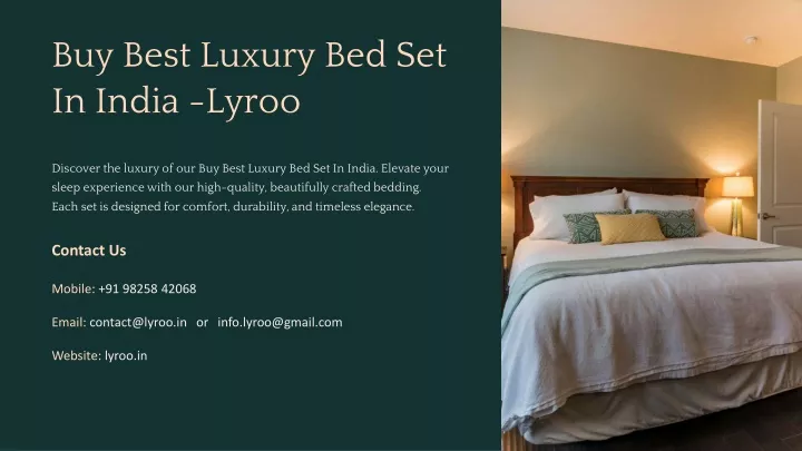 buy best luxury bed set in india lyroo