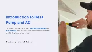 Introduction to Heat Pump & AC