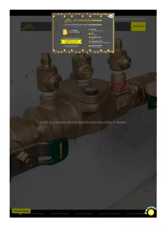 WHAT IS A BACKFLOW PREVENTER AND HOW DOES IT WORK