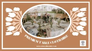 Table Cloth And Napkins Rentals | Coloured Linen Hire