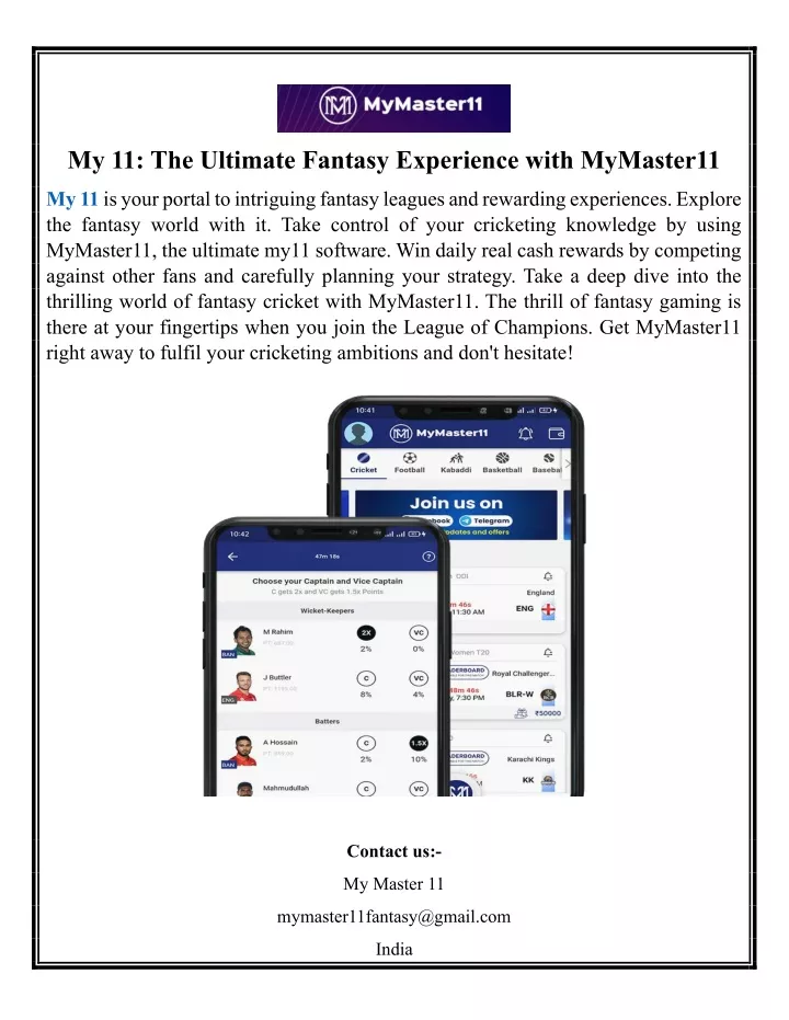my 11 the ultimate fantasy experience with
