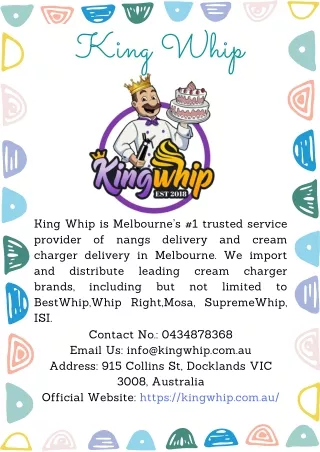 TRUSTED SERVICE PROVIDER OF NANGS DELIVERY AND CREAM CHARGER DELIVERY IN MELBOUR