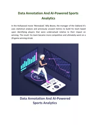 Data Annotation And AI-Powered Sports Analytics