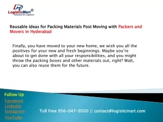 Reusable Ideas for Packing Materials Post Moving with Packers and Movers in Hyderabad