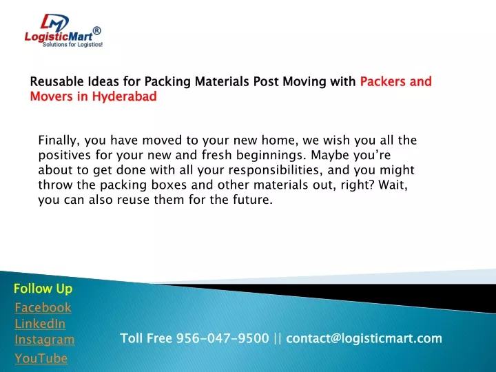 reusable ideas for packing materials post moving