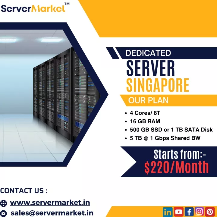dedicated server singapore our plan