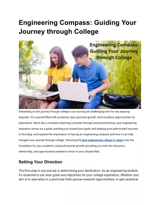 engineering compass guiding your journey through