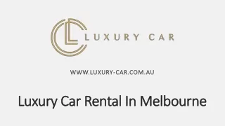 Hire Sports Car Melbourne