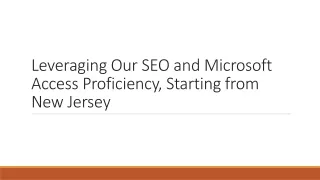 leveraging our seo and microsoft access