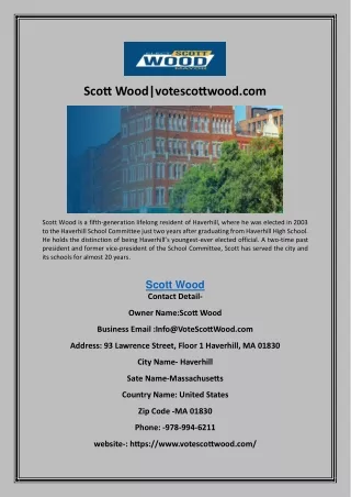 Scott Wood|votescottwood.com