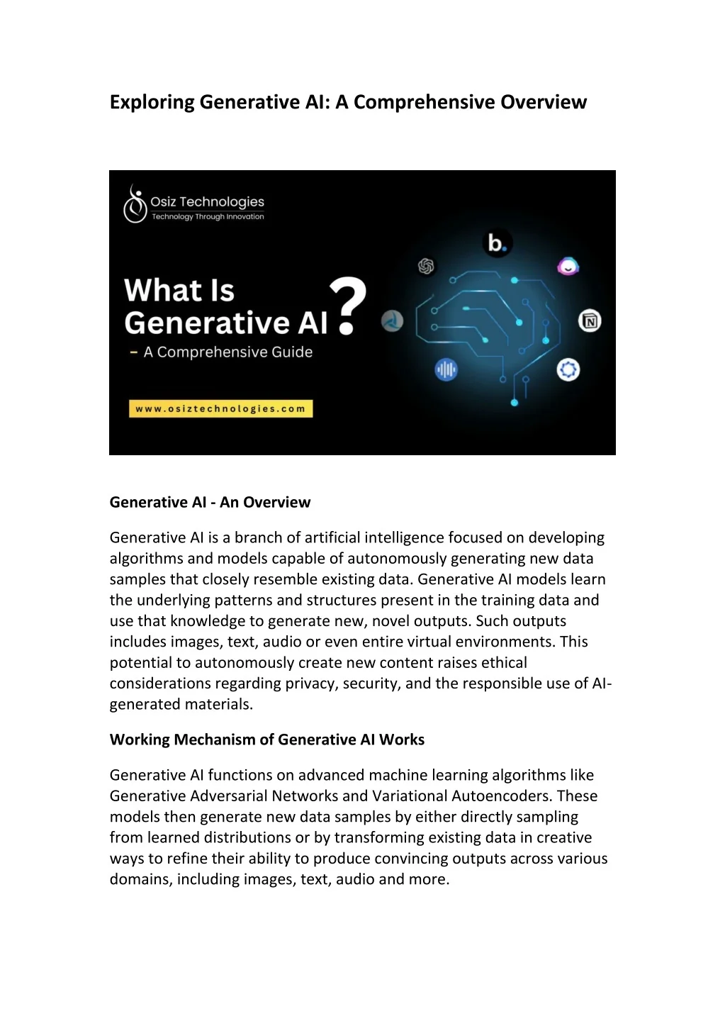 PPT - Generative AI Overview PowerPoint Presentation, free download ...