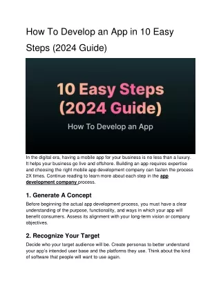 How To Develop an App in 10 Easy Steps (2024 Guide)