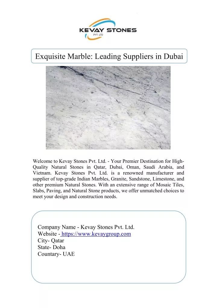 exquisite marble leading suppliers in dubai