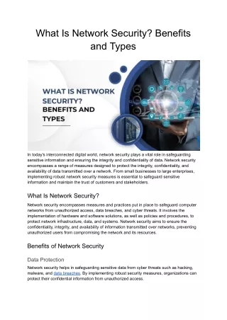 What Is Network Security