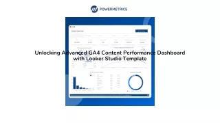 GA4 Content Performance Dashboard
