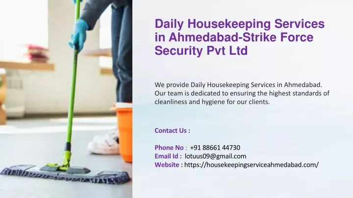 daily housekeeping services in ahmedabad strike