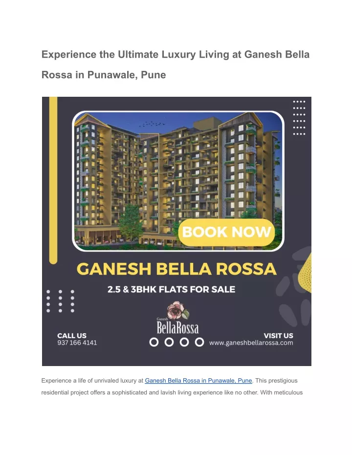 experience the ultimate luxury living at ganesh
