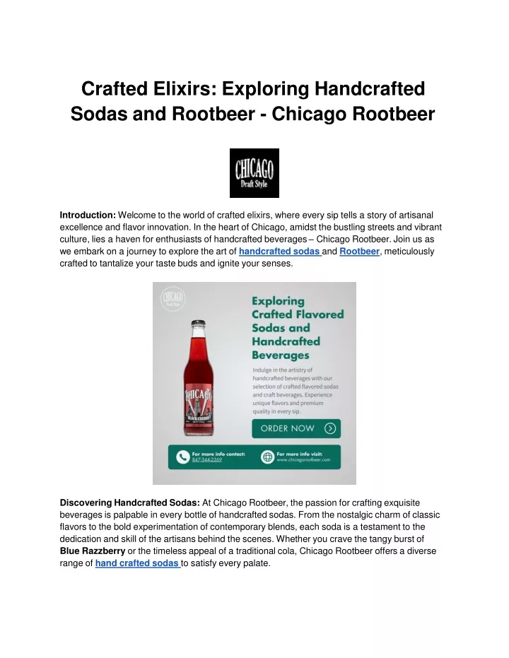 crafted elixirs exploring handcrafted sodas and rootbeer chicago rootbeer