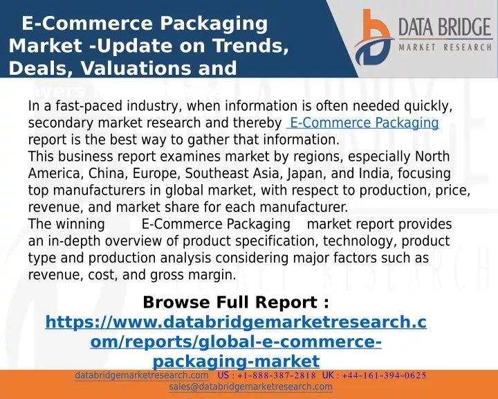 e commerce packaging market update on trends