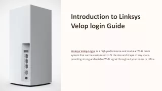 linksys velop login