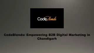 codeblends empowering b2b digital marketing