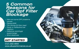 5 Common Reasons for Car Dpf Filter Blockage