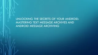 unlocking the secrets of your android mastering