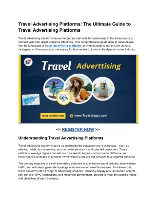 Travel Advertising Platforms_ The Ultimate Guide to Travel Advertising Platforms