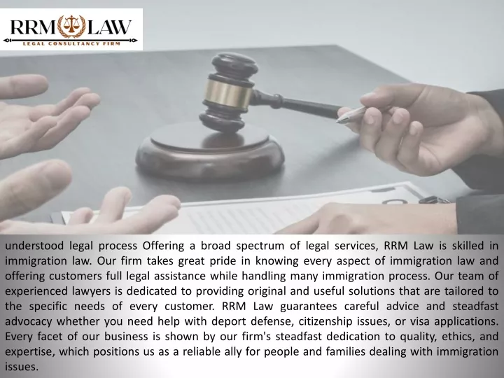 understood legal process offering a broad