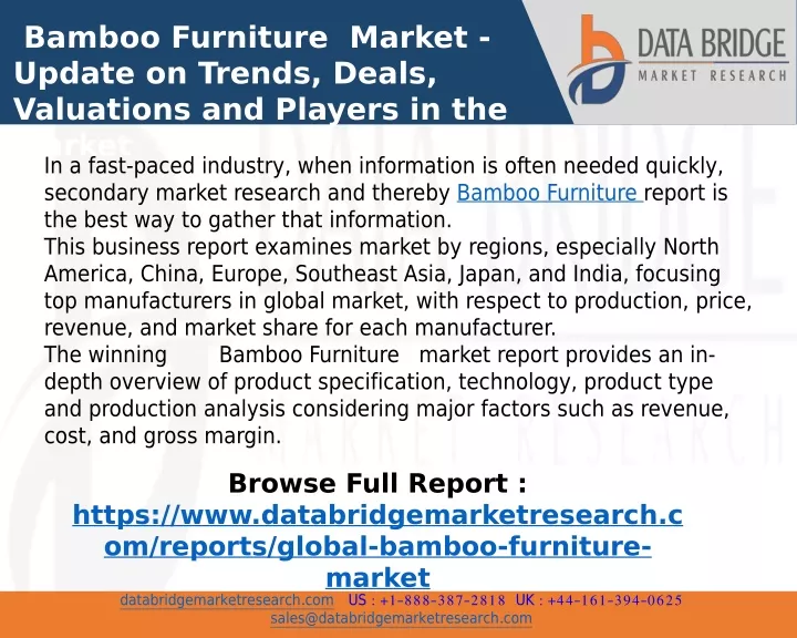 bamboo furniture market update on trends deals