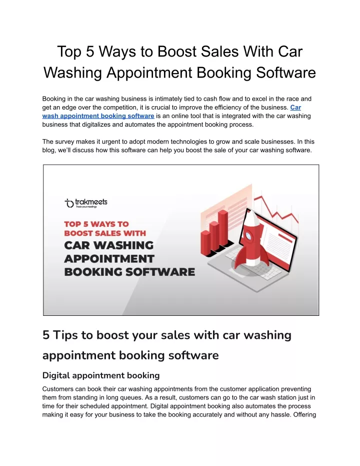 top 5 ways to boost sales with car washing