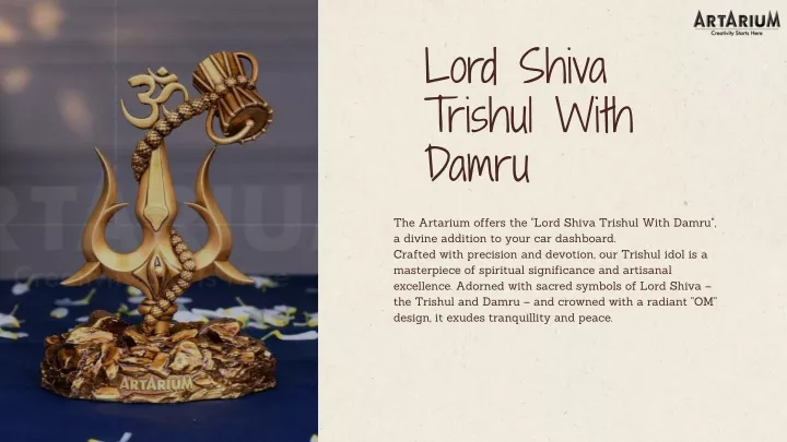 lord shiva trishul with damru
