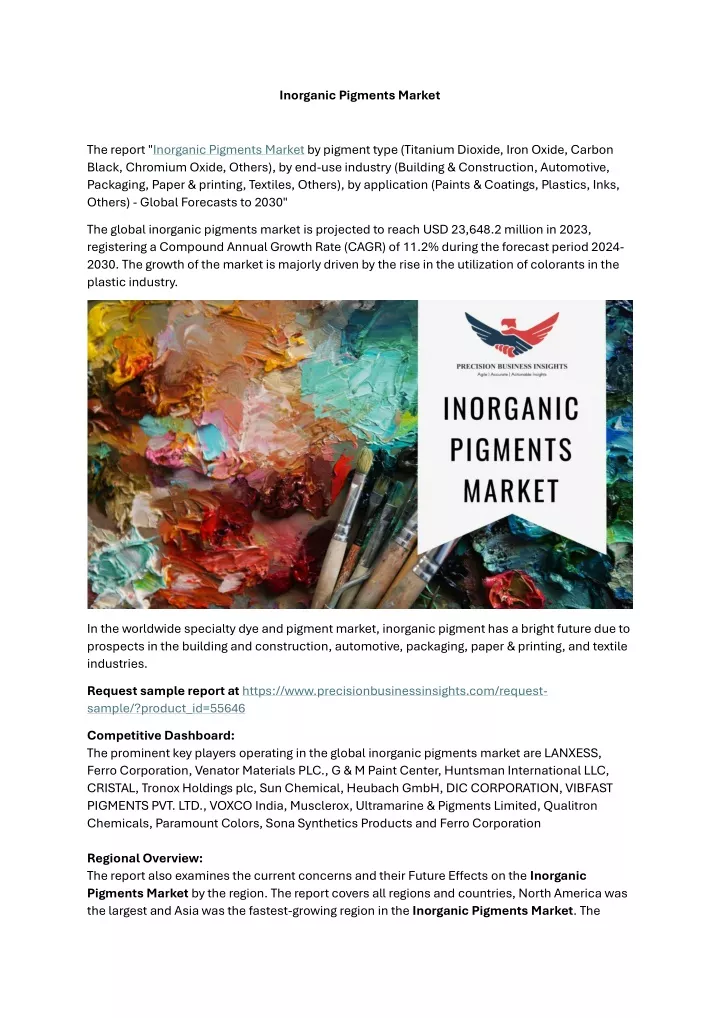 inorganic pigments market