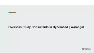 Overseas Study Consultants in Hyderabad _ Warangal