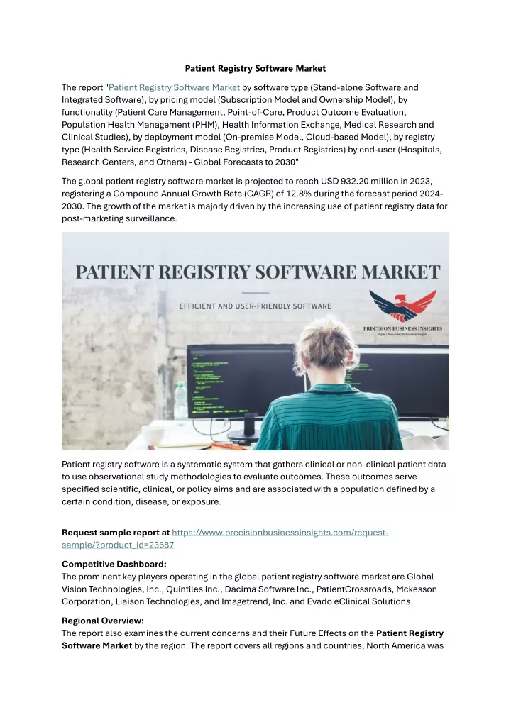 patient registry software market