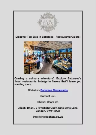 Battersea Restaurants
