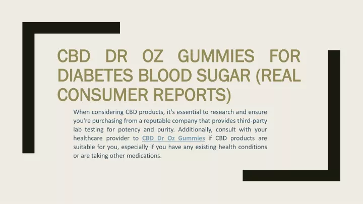 cbd cbd dr diabetes diabetes blood consumer
