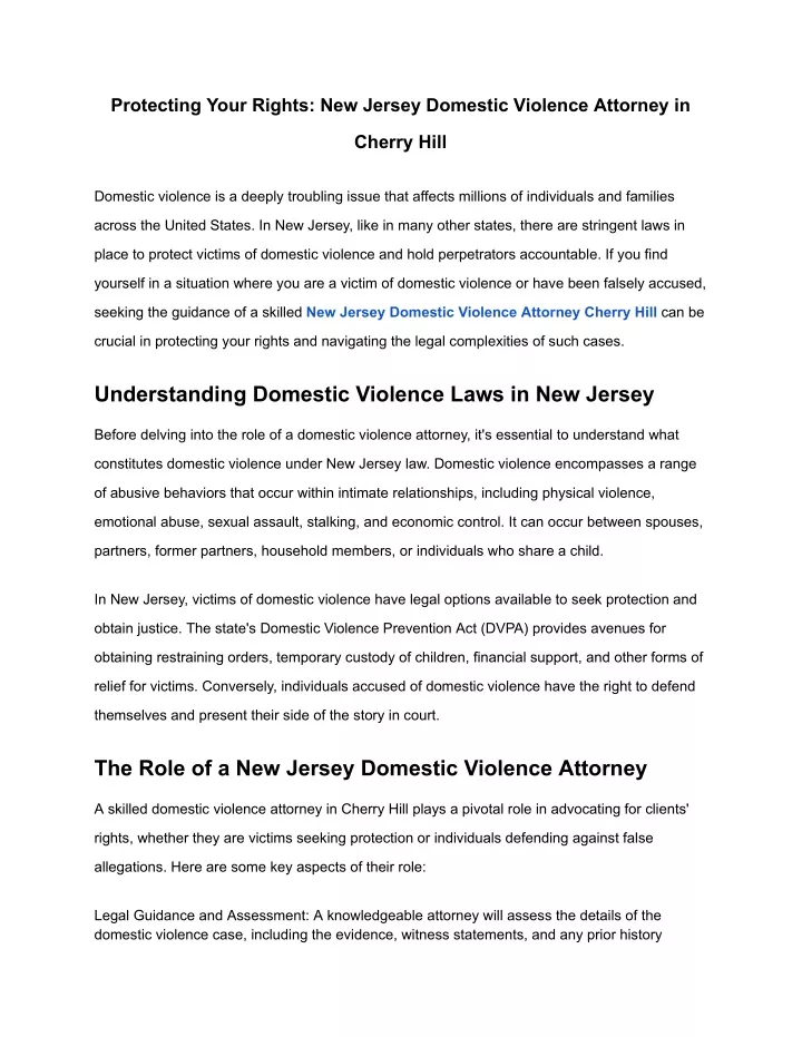 protecting your rights new jersey domestic