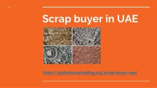 Scrap Buyer in UAE